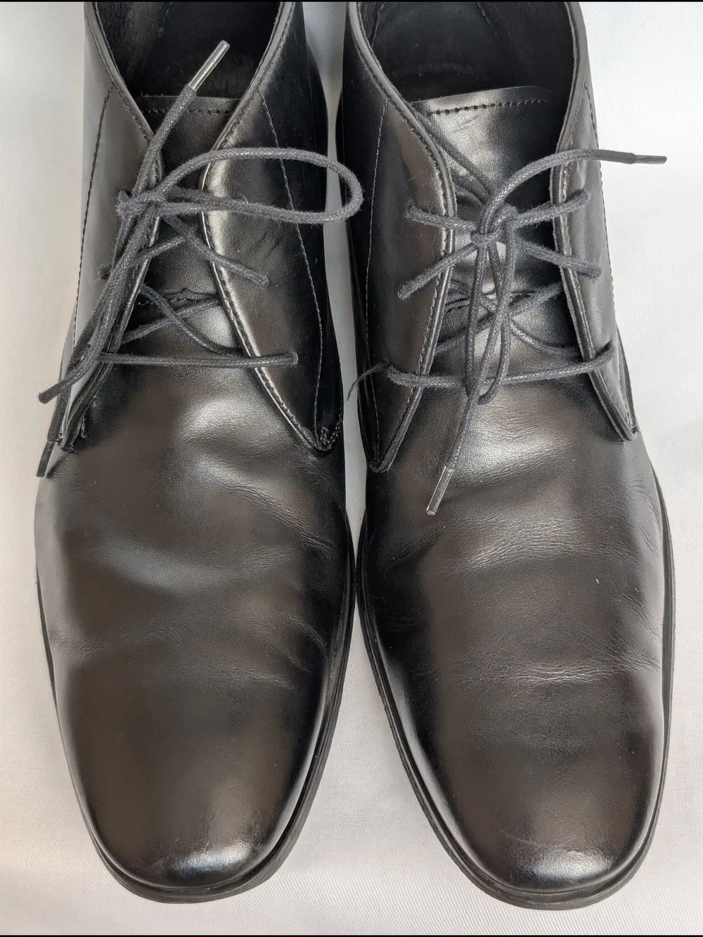 Florsheim Black Leather Chukka Boots Men Sz 10.5D Lace Up Casual Dress